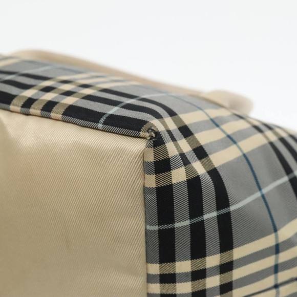 BURBERRY Nova Check Black label Hand Bag Nylon Blue Auth mr478 - Picture 15 of 16